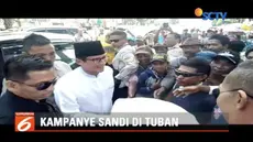 Sandiaga Uno safari politik ke Tuban, Jawa Timur, bertemu dengan sejumlah kalangan dan berziarah ke makam Sunan Bonang.