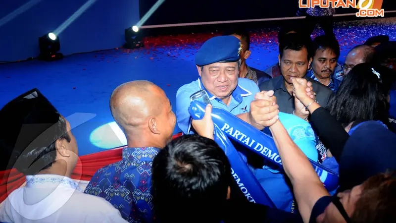 [FOTO] SBY Diserbu Simpatisan Demokrat