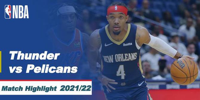 VIDEO: Rekor Unik di Laga NBA, Oklahoma City Thunder Vs New Orleans Pelicans