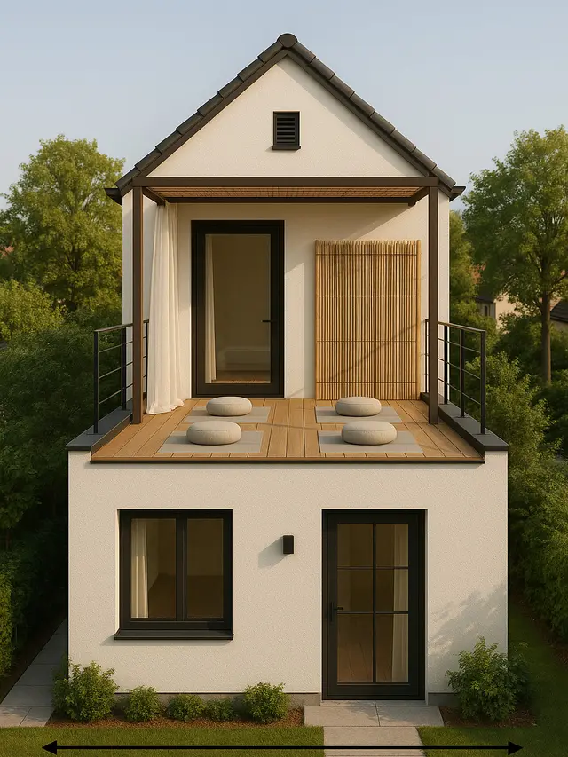 Model Rumah Rooftop Mini untuk Lahan 5x12