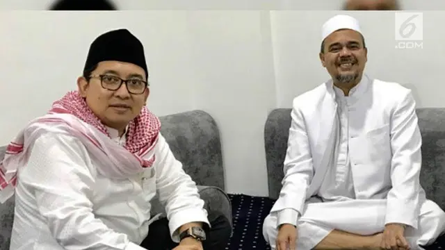 Wakil Ketua DPR Fadli Zon bertemu dengan pemimpin Front Pembela Islam (FPI) Rizieq Shihab.