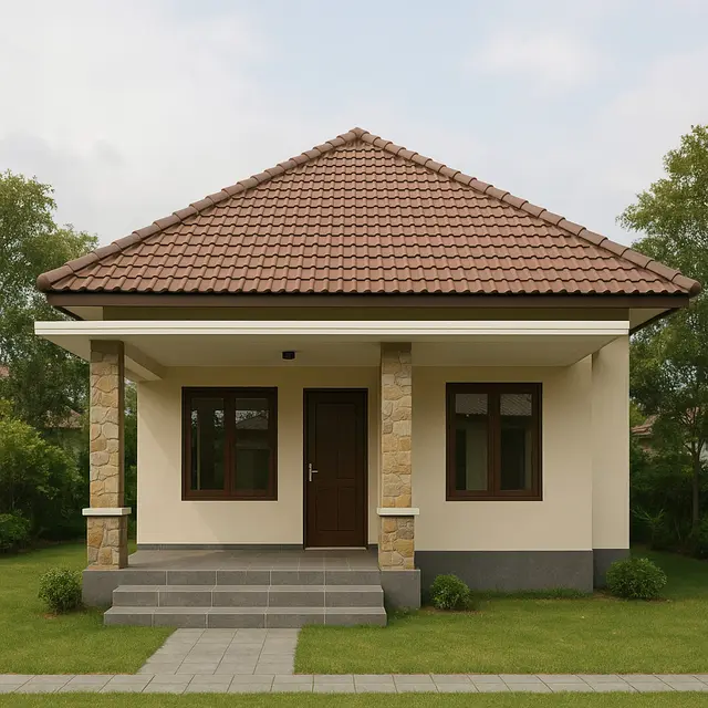 Model Rumah Sederhana 9x6 Meter dengan Atap Limas