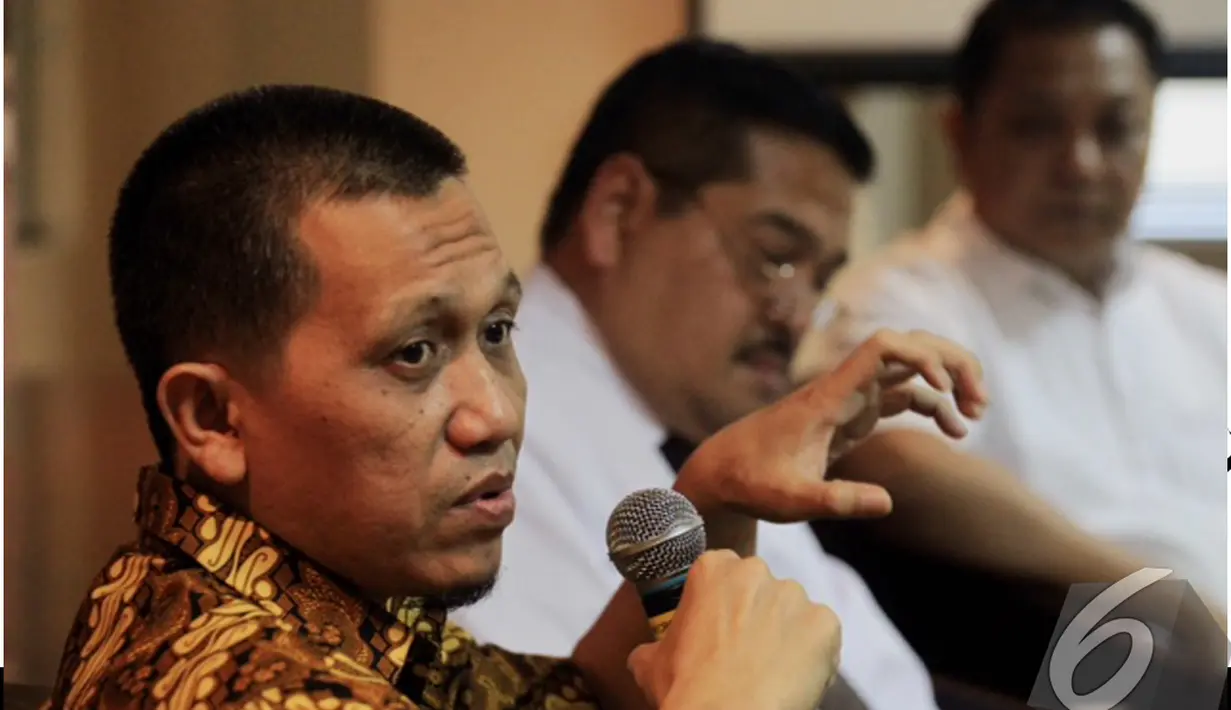 Agus Purnomo (Anggota DPR RI fraksi PKS) saat menjadi pembicara talk show  "Menyongsong Kabinet Baru Pro Daerah", Jakarta, Jumat (23/10/2014) (Liputan6.com/Andrian M Tunay