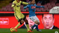 Imbang Tanpa Gol, Napoli Tekan Inter di Babak Pertama