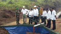 Presiden Jokowi tinjau pembangunan sekat kanal di Pulang Pisang, Palangkaraya