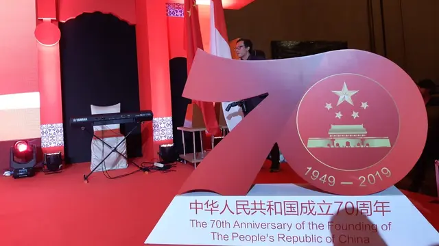 Resepsi Perayaan Hari Jadi ke-70 China. (Liputan6.com/Tanti Yulianingsih)