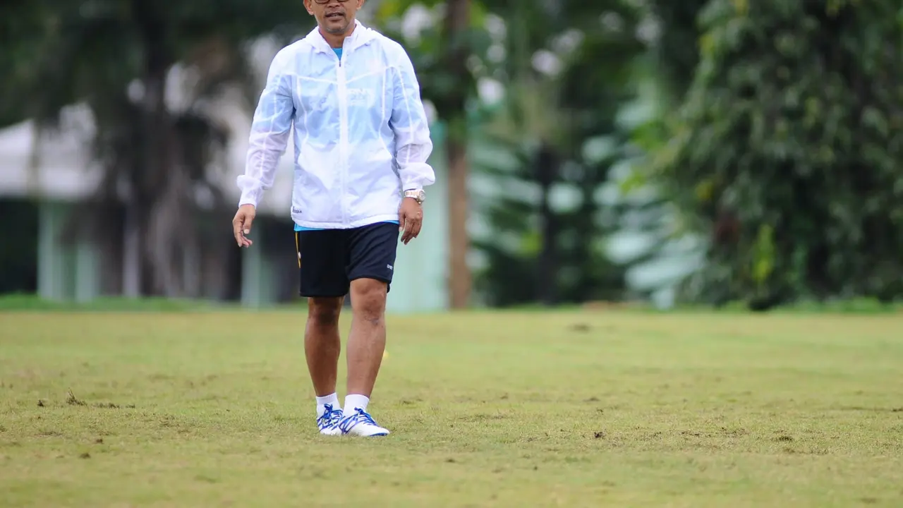 Pelatih Arema FC Aji Santoso (Liputan6.com / Rana Adwa)