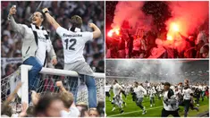 Kehadiran ribuan suporter nan fanatik Eintracht Frankfurt membuat West Ham United akhirnya tumbang dan tersingkir dari Liga Europa. Berikut potret teror dan sekaligus pesta pora fans Die Adler usai memastikan diri tampil di final.