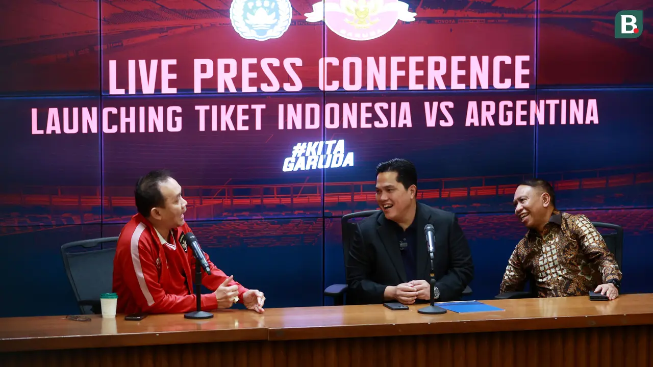 FOTO Konfernsi Pers Harga Tiket Timnas Indonesia Vs Argentina