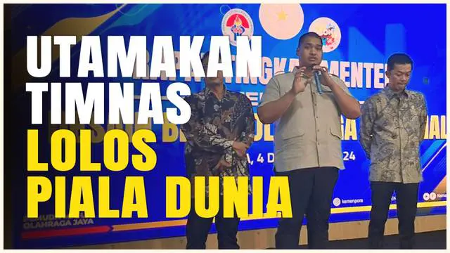 VIDEO: Hasil Bahasan Desain Besar Olahraga Nasional, Prioritaskan Timnas Indonesia Lolos ke Piala Dunia, Asian Games, dan Olimpiade
