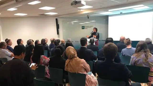 Menteri Kelautan dan Perikanan Susi Pudjiastuti memberi kuliah umum di Norwegian Institute of International Affairs (NUPI). (Dok KKP)