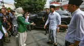 Ketua Umum Partai Solidaritas Indonesia (PSI) Kaesang Pangarep saat menyambangi kantor Dewan Pimpinan Pusat Partai Kebangkitan Bangsa (DPP PKB) di Jalan Raden Saleh, Senen, Jakarta Pusat, Selasa (6/8/2024). (merdeka.com/Arie Basuki)