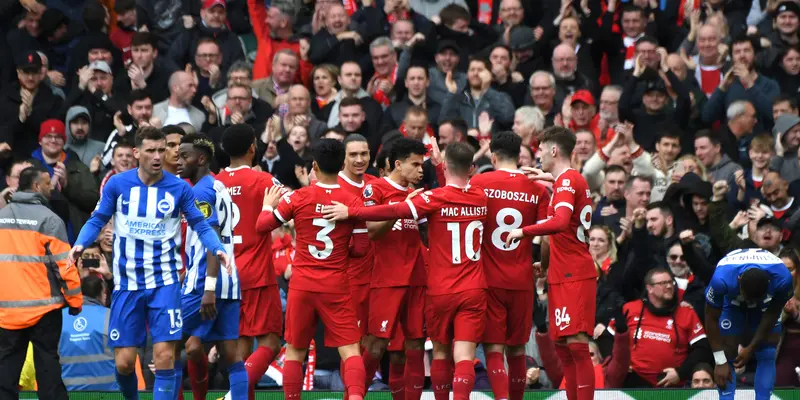 Gol Salah Pastikan Kemenangan Liverpool atas Brighton