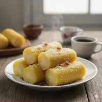 Ilustrasi Singkong Rebus (Created by Gemini AI)