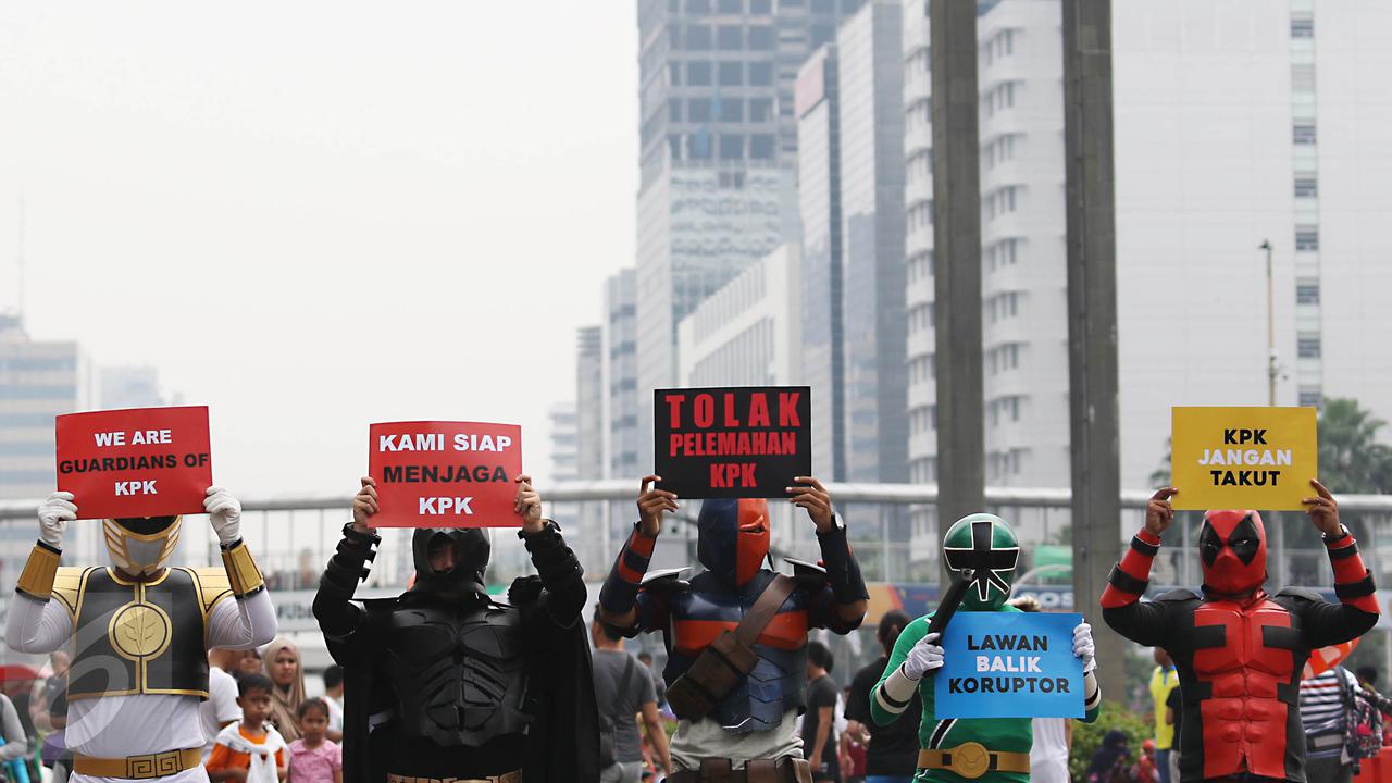 Para Superhiro Ini Siap Bantu KPK Lawan Koruptor