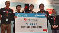 Tim Pertavision asal ITB sukses menjuarai Pertamina Energy Hackathon 2.0 yang berlangsung di Jakarta pada 24-25 Agustus 2019.