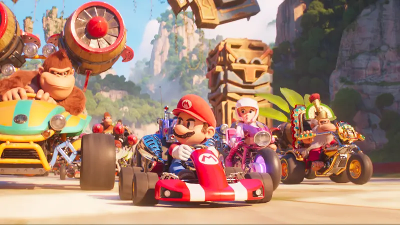 Mario Kart dalam The Super Mario Bros. Movie.