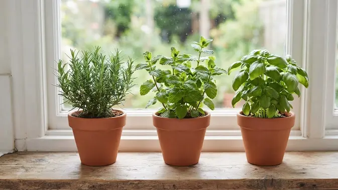 Tanaman Herbal di Dekat Jendela: Trik Bikin Rumah Wangi Tanpa Rehab