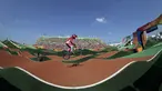 Toni Syarifudin dari Indonesia saat melewati rintangan pada kategori BMX Seeding Phase Runs putra di Olympic BMX Centre - Rio de Janeiro, Brasil (17/08/2016).  (REUTERS/Eric Gaillard )