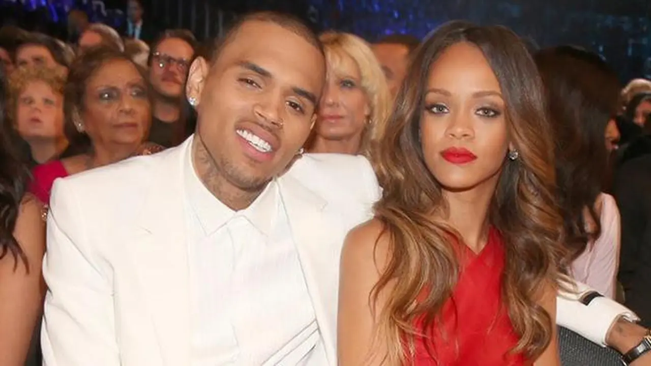 Chris Brown dan Rihanna (AFP/Christopher Polk)