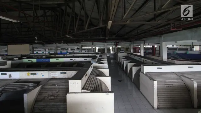 Akan Dirobohkan, Begini Kondisi Blok G Pasar Tanah Abang yang Kosong