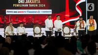 Debat perdana calon gubernur dan calon wakil gubernur DKI Jakarta 2024 diisi dengan sesi tanya jawab masing-masing pasangan calon. (Liputan6.com/Herman Zakharia)