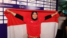 Atlet panjat tebing Indonesia, Aries Susanti. (Bola.com/Riskha Prasetya)