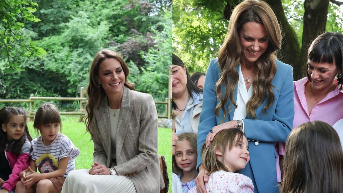 Tanpa Baju Baru, Kate Middleton Pancarkan Aura Keibuan Saat Bermain dengan Anak-Anak di Italia