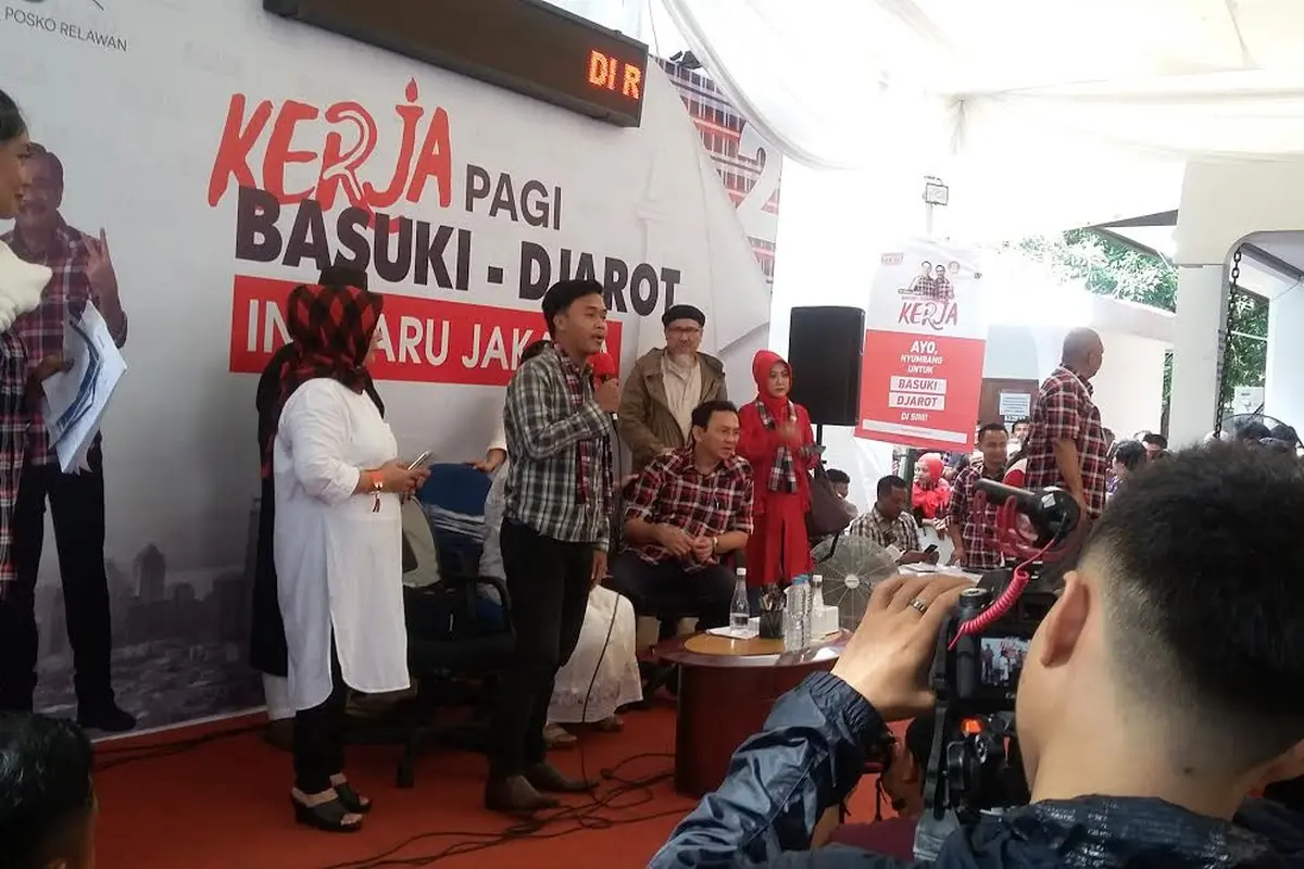 Warga Kepulauan Seribu beri dukungan untuk Ahok.