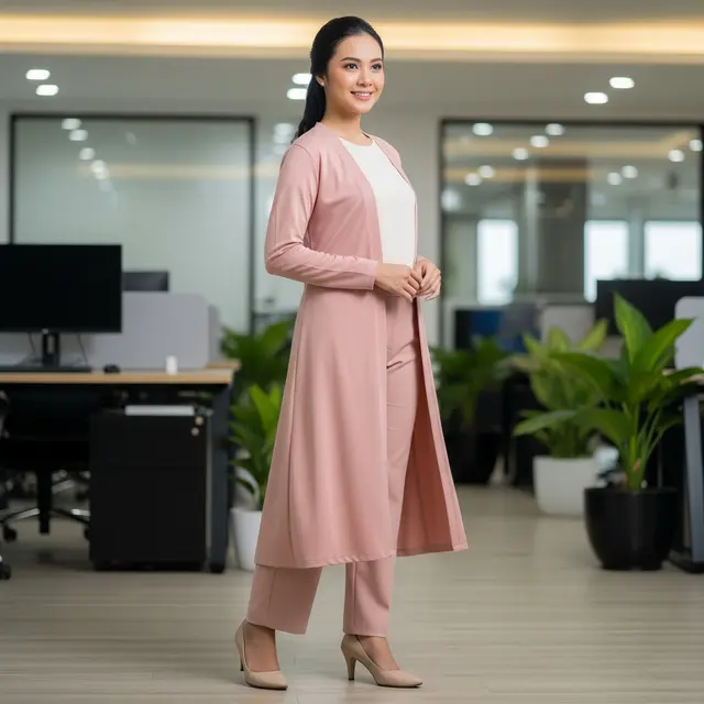 Model Baju Kerja Wanita Setelan Celana Panjang