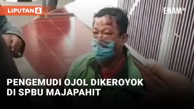 Pengemudi Ojol Dikeroyok di SPBU