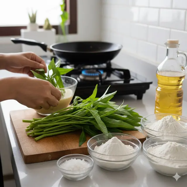 cara membuat keripik dari kangkung renyah dan tahan lama