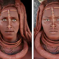 Boglarka Balogh, perempuan yang 'berubah' jadi suku primitif Afrika. (Boglarka Balogh Csaba Szabo)