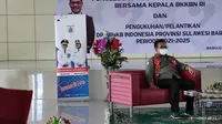 Kepala BKKBN Hasto Wardoyo saat kunjungan kerja ke Kantor Gubernur Provinsi Sulawesi Barat pada Jumat, 19 November 2021. (Dok Liputan6.com/Fitri Haryanti Harsono)