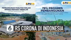 Indonesia baru saja menyelesaikan pembangunan RS Corona sebagai fasilitas observasi dan karantina.