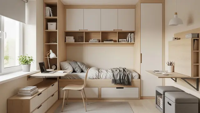 Inspirasi Kamar Tidur Ukuran 2x3 agar Tetap Nyaman/Gemini AI