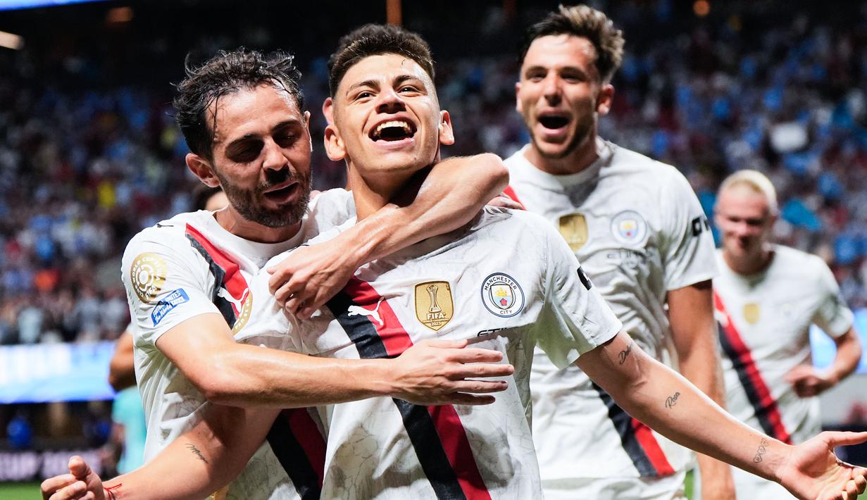 Manchester City tampil luar biasa saat menghancurkan Al Ain dalam laga kedua Grup G Piala Dunia Antarklub 2025. (AP Photo/Mike Stewart)