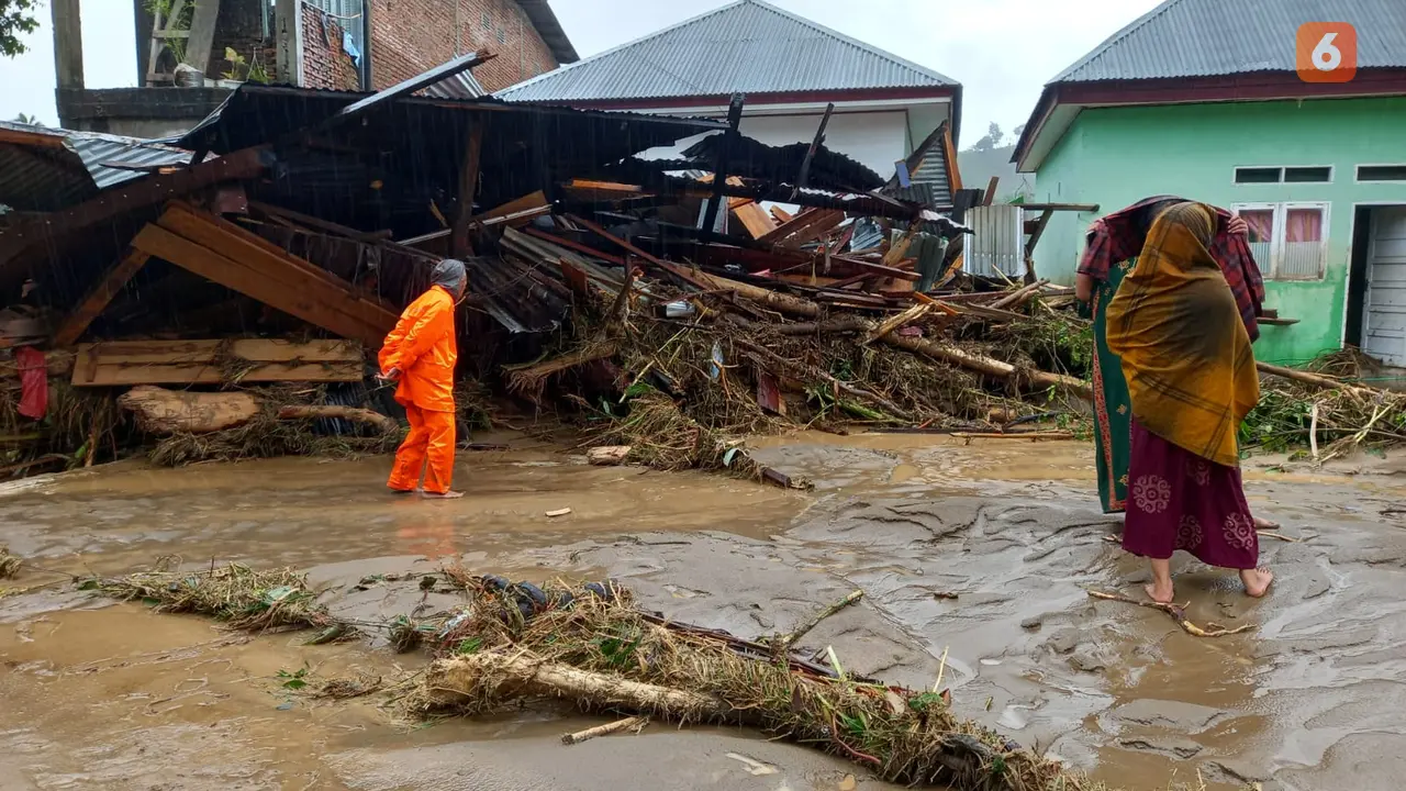 Lokasi banjir di Kecamatan Latimojong, Kabupaten Luwu, Sulsel (Liputan6.com/Istimewa)