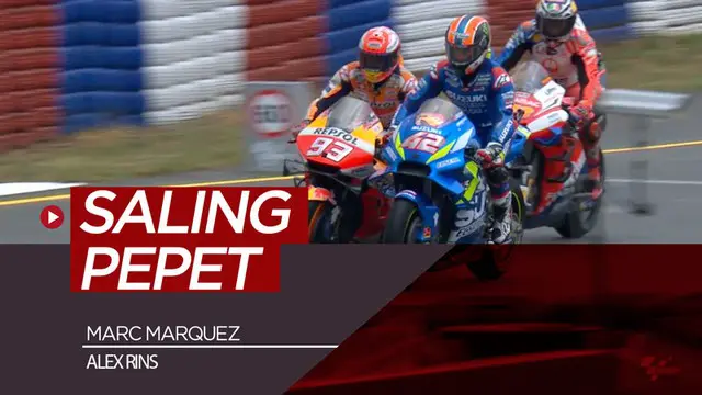 VIDEO: Insiden Marc Marquez dan Alex Rins Saling Pepet di Lintasan