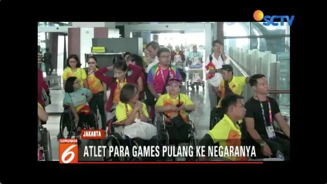 Sebanyak 1.600 atlet Asian Para Games kembali ke negara asal.