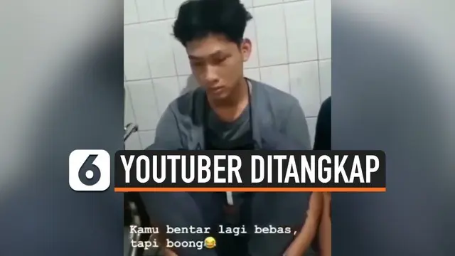 Youtuber Ferdian Paleka tak berdaya saat diringkus polisi di jalan tol Tangerang-Merak. Beredar video seseorang berbicara pada Ferdian, "kamu bentar lagi bebas tapi boong..."