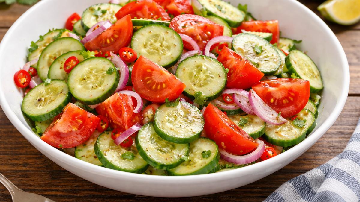 Resep Salad Mentimun Tomat Bawang Merah, Cocok Disantap saat Cuaca Panas