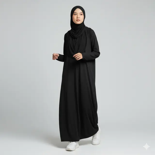 Model Gamis Syari Outdoor Activity Friendly. Gemini