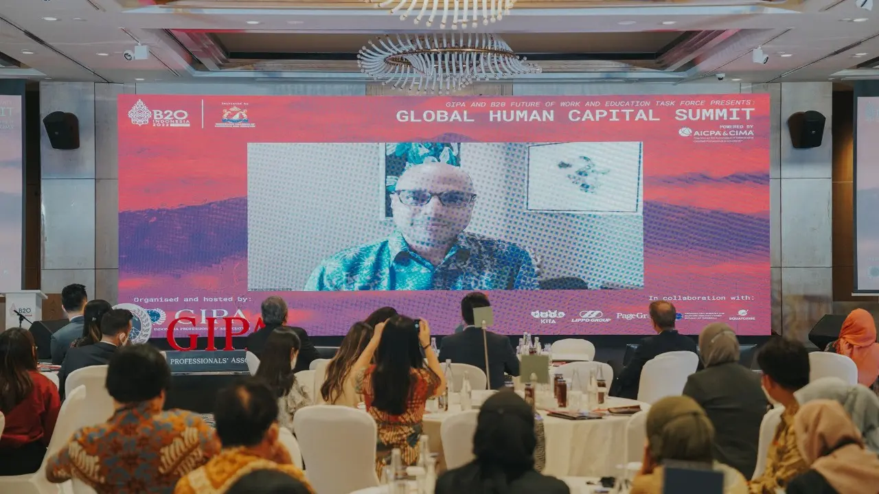 CIMA dan juga Kementerian Koordinator Bidang Kemaritiman dan Investasi Indonesia, GIPA memperkenalkan inovasi Global Skill Center pada Global Human Capital (GHC) Summit 2022.