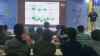Badan Ekonomi Kreatif (BEKRAF) melalui program BEKRAF For Pre-Start Up (BEKUP) 2019 memberikan pendampingan kepada calon pendiri start up di tiga kota terpilih, yakni Bandung, Yogyakarta, dan Depok. (Liputan6.com/ Switzy Sabandar)