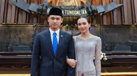 Potret Beby Tsabina Dampingi Suami Dilantik Jadi Anggota DPR RI, Tuai Pro dan Kontra Netizen