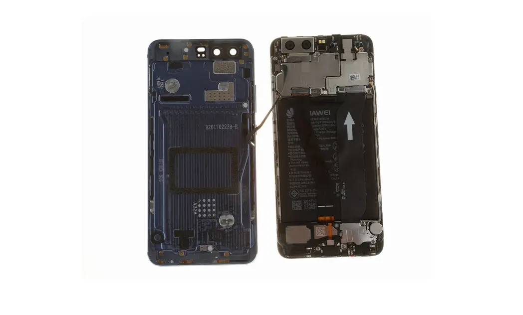 Penampakan dalam Huawei P10 setelah dibongkar (Sumber: Gizmochina)