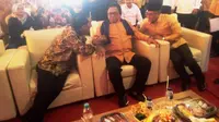 Ketua Umum Hanura Osman Sapta Odang saat meresmikan gedung DPD Hanura Banten, di Kota Serang, Senin (25/9/2017). (Liputan6.com/Yandhi Deslatama)