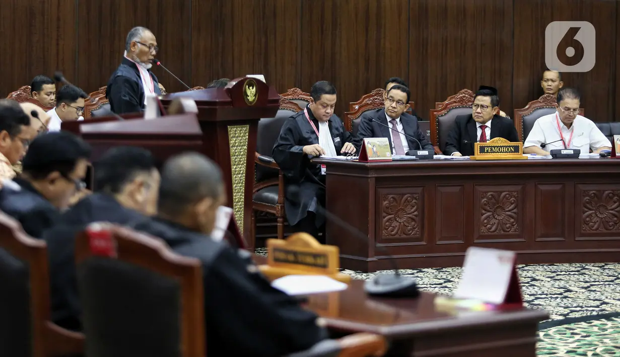 Sebelumnya, permohonan yang diajukan oleh paslon nomor urut satu Anies Baswedan dan Muhaimin Iskandar memiliki nomor register 1/PHPU.PRES-XXII/2024. (Liputan6.com/Angga Yuniar)