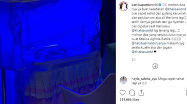 kartika putri sedih bayinya masuk